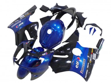 Carena Moto Kawasaki ZX12R 2000-2001 - Blu Nero Lucido Elf Bridgestone Fabbrica