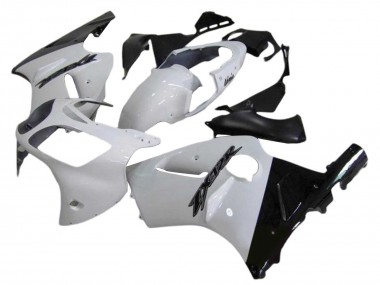 Carena Moto Kawasaki ZX12R 2000-2001 - Bianco Nero Lucido Fabbrica