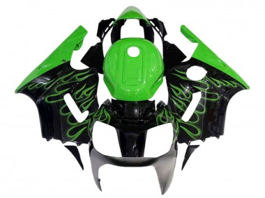 Carena Moto Kawasaki ZX12R 2002-2006 - Nero Lucido Verde Fiamma Fabbrica
