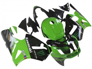 Carena Moto Kawasaki ZX12R 2002-2006 - Verde Nero Lucido Elf Touch4 Mostro Fabbrica