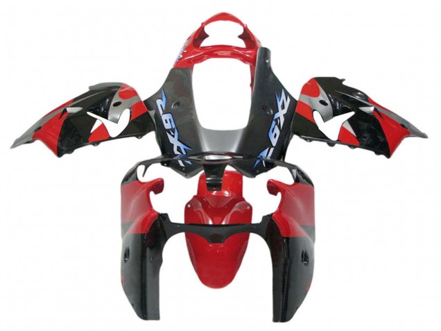Carena Moto Kawasaki ZX12R 2002-2006 - Rosso Nero Blu