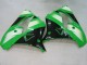 Carena Moto Kawasaki ZX9R 2000-2001 - Verde Argento Nero