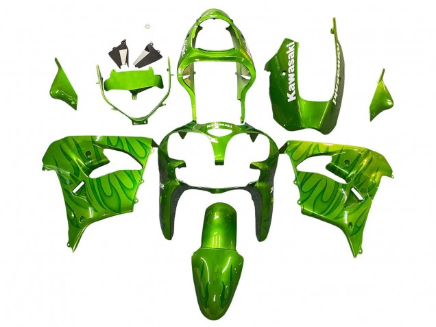 Carena Moto Kawasaki ZX9R 2000-2001 - Verde Fiamma