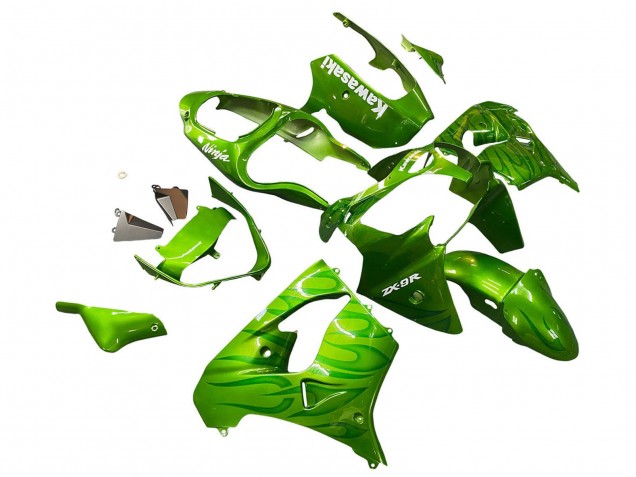 Carena Moto Kawasaki ZX9R 2000-2001 - Verde Fiamma