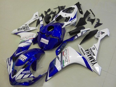 Carena Moto Yamaha YZF R1 2007-2008 - Bianco Blu Becker Motul Fabbrica