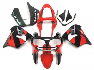 Carena Moto Kawasaki ZX9R 2000-2001 - Rosso Nero Fabbrica