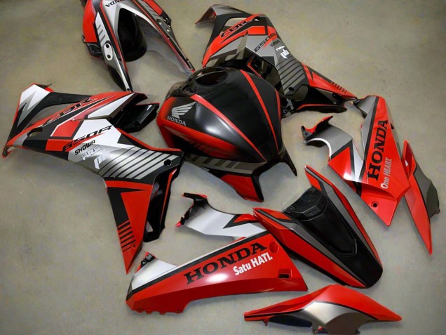 Carena Moto Honda CBR650R 2019-2020 - Argento Rosso Nero Lucido