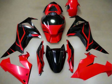 Carena Moto Honda CBR650R 2021-2023 - Rosso Nero Lucido Banda Fabbrica