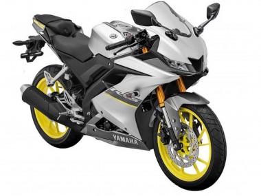 Carena Moto Yamaha YZF R15 2018-2024 - Argento Opaco Giallo Fabbrica