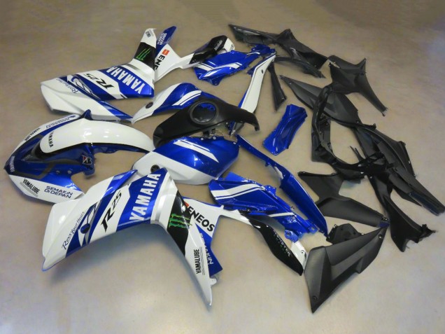 Carena Moto Yamaha YZF R3/R25 2015-2018 - Bianco Blu Yamalube ENEOS Mostro