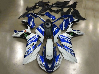 Carena Moto Yamaha YZF R3/R25 2015-2018 - Bianco Blu Yamalube ENEOS Mostro Fabbrica