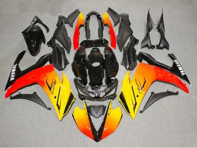 Carena Moto Yamaha YZF R3/R25 2015-2018 - Giallo Rosso Nero