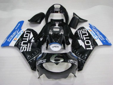 Carena Moto Aprilia RS250 1995-1997 - Nero Lucido Bianco Blu Lotus Fabbrica