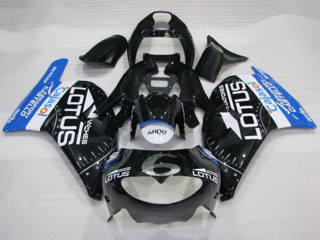 Carena Moto Aprilia RS250 1995-1997 - Nero Lucido Bianco Blu Lotus