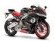 Carena Moto Aprilia RS660 2020-2024 - Nero Opaco Argento Rosso