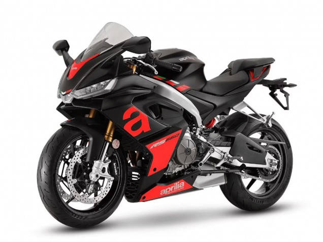 Carena Moto Aprilia RS660 2020-2024 - Nero Opaco Rosso