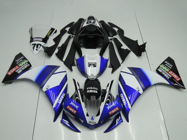 Carena Moto Yamaha YZF R1 2009-2011 - Bianco Blu Nero Sterilgarda