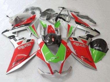 Carena Moto Aprilia RSV4 1000 2009-2015 - Rosso Argento Verde Nero Fabbrica