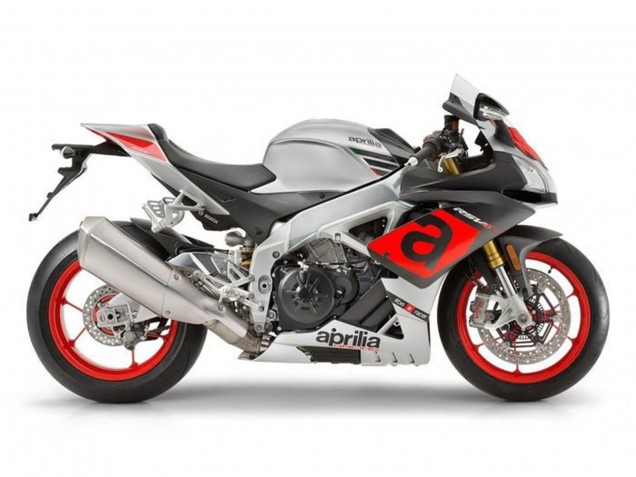 Carena Moto Aprilia RSV4 1000 2009-2015 - Argento Rosso Nero