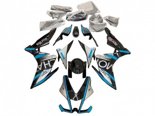 Carena Moto Aprilia RSV4 1000 2009-2015 - Argento Nero Blu