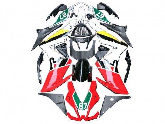 Carena Moto Aprilia RSV4 1000 2009-2015 - Rosso Bianco Nero Verde Giallo 87