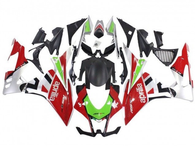 Carena Moto Aprilia RSV4 1000 2016-2020 - Rosso Verde Argento Nero