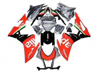 Carena Moto Aprilia RSV4 1000 2016-2020 - Rosso Argento Nero Verde Bianco Fabbrica