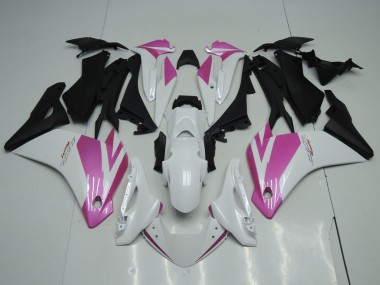 Carena Moto Honda CBR125R 2002-2006 - Bianco Rosa Nero Opaco Fabbrica