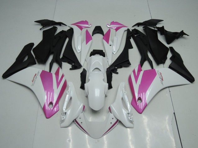 Carena Moto Honda CBR125R 2002-2006 - Bianco Rosa Nero Opaco