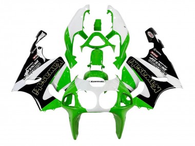 Carena Moto Kawasaki ZX7R 1996-2003 - Bianco Verde Nero Oro Silkolene Dunlop Fabbrica
