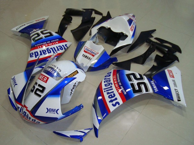 Carena Moto Yamaha YZF R1 2009-2011 - Bianco Blu Rosso Nero Sterilgarda