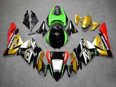 Carena Moto Kawasaki ZX10R 2004-2005 - Oro Nero Verde Bianco Rosso Fabbrica
