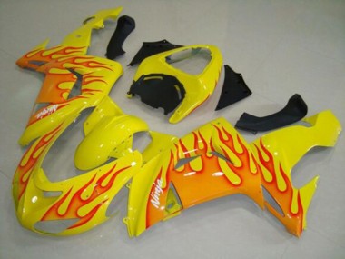 Carena Moto Kawasaki ZX10R 2006-2007 - Giallo Arancia Fiamma Fabbrica
