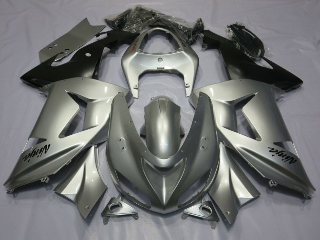 Carena Moto Kawasaki ZX10R 2006-2007 - Argento Nero Opaco