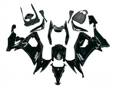 Carena Moto Kawasaki ZX10R 2008-2010 - Nero Lucido Bianco Decal Fabbrica