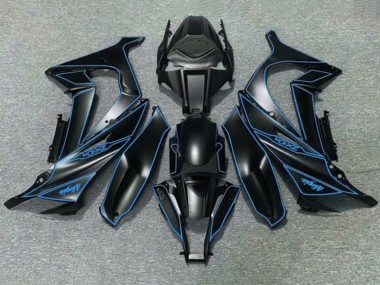 Carena Moto Kawasaki ZX10R 2011-2015 - Nero Opaco Blu Fabbrica