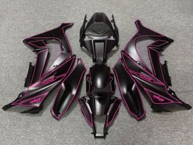 Carena Moto Kawasaki ZX10R 2011-2015 - Nero Opaco Viola Fabbrica