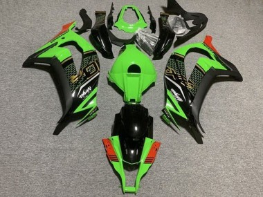Carena Moto Kawasaki ZX10R 2011-2015 - Verde Nero Rosso Honeycomb Fabbrica