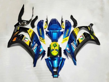 Carena Moto Kawasaki ZX10R 2016-2020 - Blu Giallo Squalo Fabbrica
