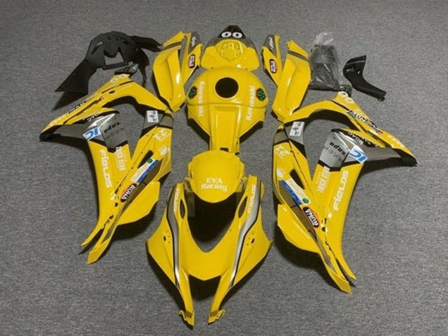 Carena Moto Kawasaki ZX10R 2016-2020 - Giallo Blu Bianco Trick Star Eva Corsa