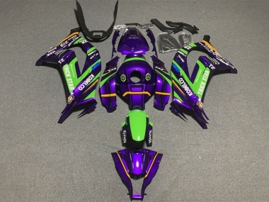 Carena Moto Kawasaki ZX10R 2016-2020 - Viola Verde Trick Star Kobelco Fabbrica