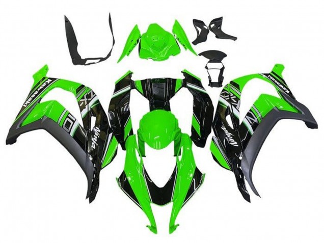 Carena Moto Kawasaki ZX10R 2016-2020 - Verde Nero Grigio