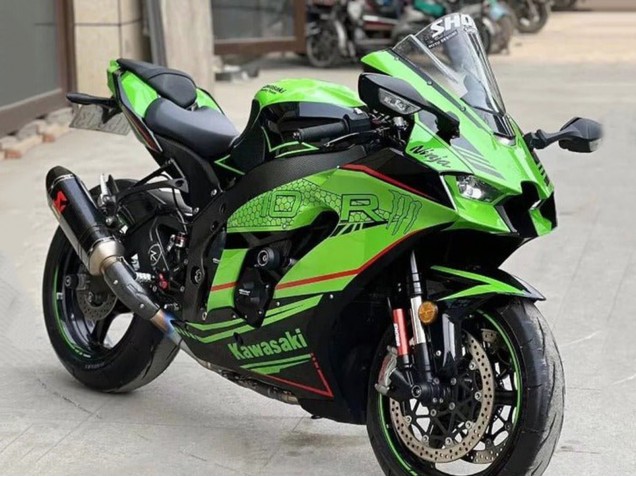 Carena Moto Kawasaki ZX10R 2021-2025 - Verde Nero Rosso Banda