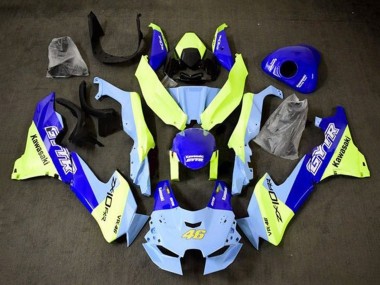 Carena Moto Kawasaki ZX10R 2021-2025 - Blu Giallo GYTR 46 Fabbrica
