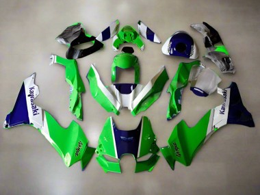 Carena Moto Kawasaki ZX10R 2021-2025 - Verde Bianco Blu Fabbrica