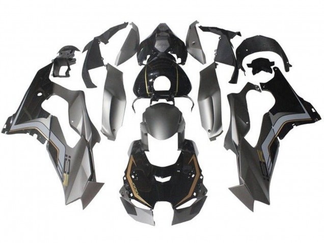 Carena Moto Kawasaki ZX10R 2021-2025 - Grigio Nero Lucido Oro