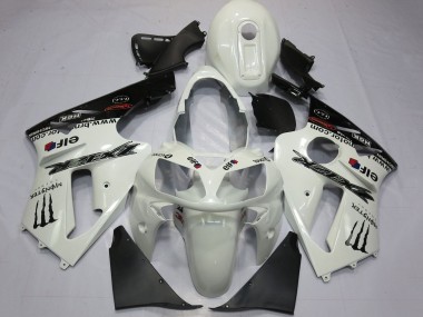 Carena Moto Kawasaki ZX12R 2000-2001 - Bianco Perla Nero Elf Mostro Energy Fabbrica