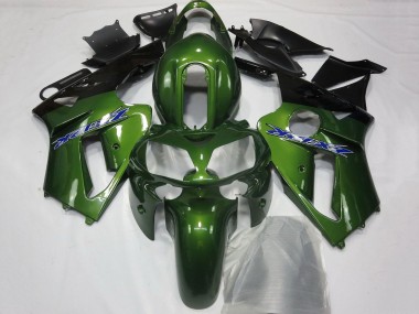 Carena Moto Kawasaki ZX12R 2002-2006 - Verde Scuro Nero Blu Fabbrica