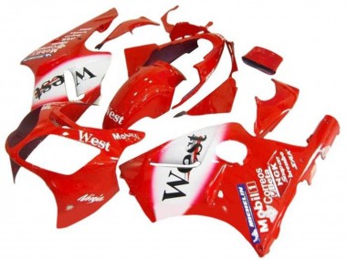 Carena Moto Kawasaki ZX12R 2002-2006 - Rosso Bianco West Fabbrica