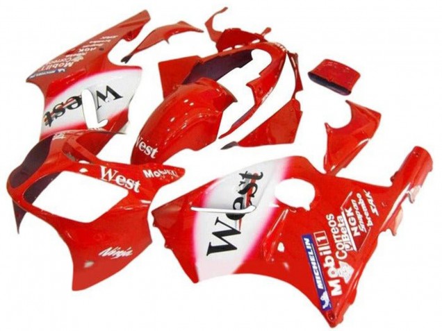Carena Moto Kawasaki ZX12R 2002-2006 - Rosso Bianco West